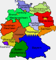 Landkarte Bundeslaender